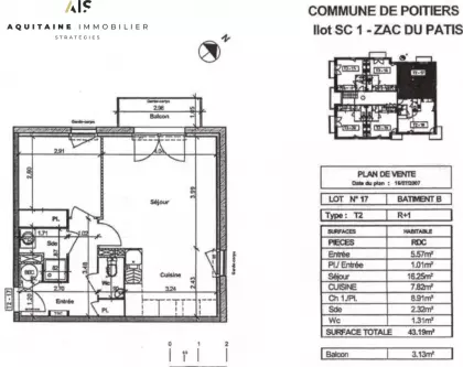 image 6 / Appartement 2 pièces 44m<sup>2</sup>