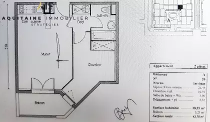 image 3 / Appartement 2 pièces 39m<sup>2</sup>