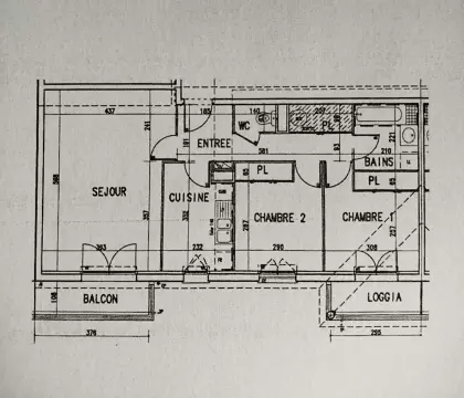 image 2 / Appartement 3 pièces 68m<sup>2</sup>